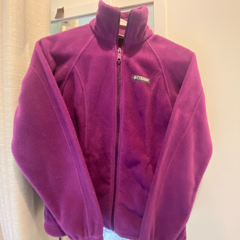 Cozy Columbia Fusia Purple Full-Zip Fleece